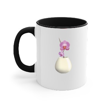 Discover orchid in a vase Accent Mugs