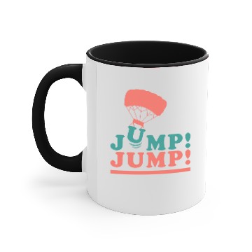 Discover Skydiving Jump Sky Parachute Gift Accent Mugs