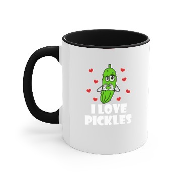 Discover I Love Pickles Squad Pickle Party Funny Pickle Accent Mugs