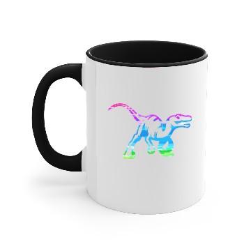 Discover Abstract Velociraptor Design Accent Mugs