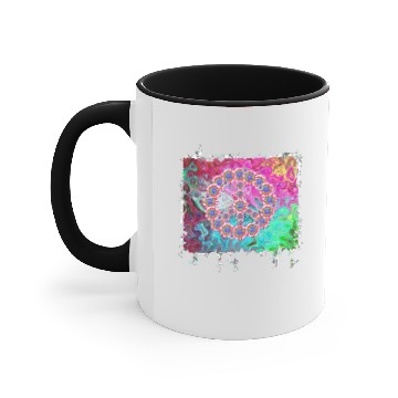 Discover Peace Flower Accent Mugs