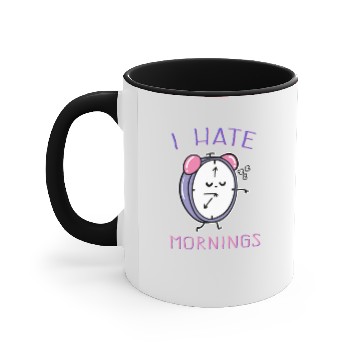Discover I Hate Mornings Accent Mugs