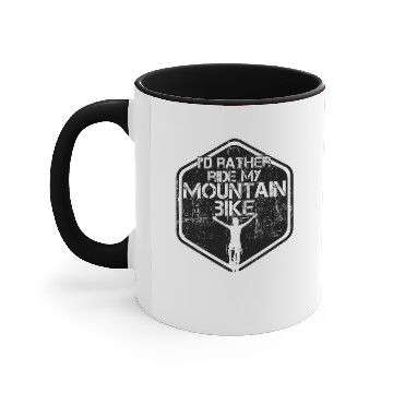 Discover Mountain Biking Accent Mugs