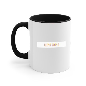 Discover keep it simple Accent Mugs