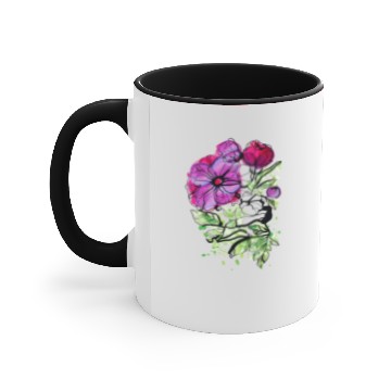 Discover Pink Peony Flower Accent Mugs