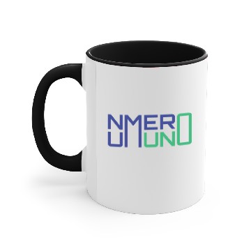 Discover Numero Uno slogan Accent Mugs
