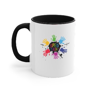 Discover SPED Special Education Teacher educators gift Accent Mugs