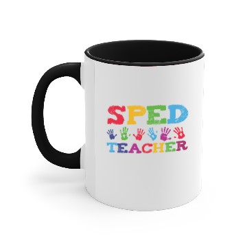 Discover SPED Special Education Teacher educators gift Accent Mugs