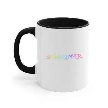 Discover spring summer / wonderful spring summer present Accent Mugs