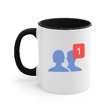 Discover Facebook UI friend Accent Mugs