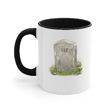Discover Gravestone RIP Accent Mugs