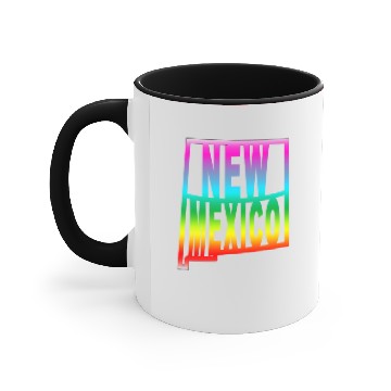 Discover New Mexico Gay Pride LGBTQ Accent Mugs