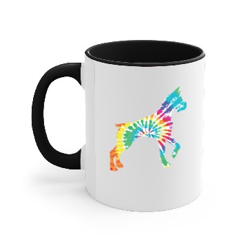 Discover Rainbow Dog Great Dane Hippie Accent Mugs