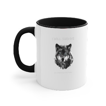 Discover I will survive wolf mountain sanctuary love stand Accent Mugs