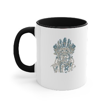 Discover Geronimo Apache Native American Indian Warrior Accent Mugs