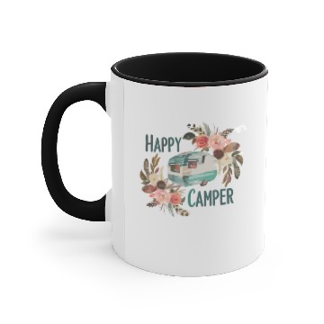 Discover Happy Camper Accent Mugs