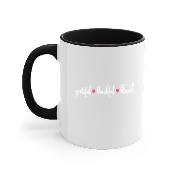 Discover Grateful Thankful Blessed Accent Mugs
