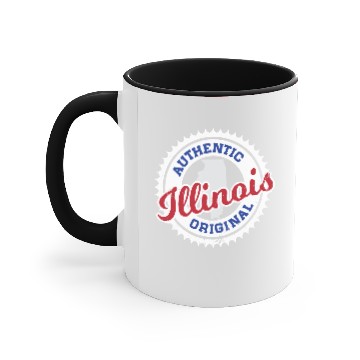 Discover ILLINOIS - AUTHENTIC ORIGINAL - CUBS COLORS Accent Mugs
