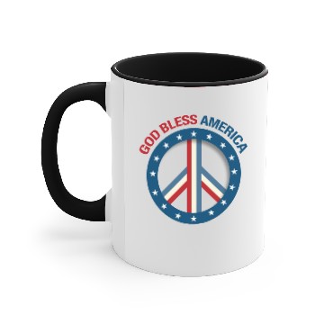 Discover God Bless America Accent Mugs