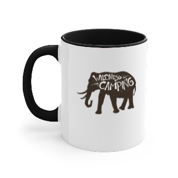 Discover Wilderness Elephant Camping Accent Mugs