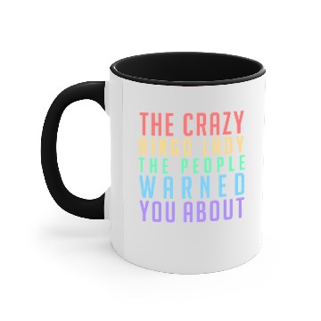Discover Bingo Game Funny Crazy Bingo Lady Gift Idea Accent Mugs
