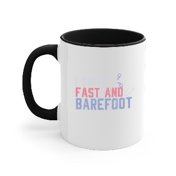 Discover I Drive Fast and Barefoot Häckel Accent Mugs