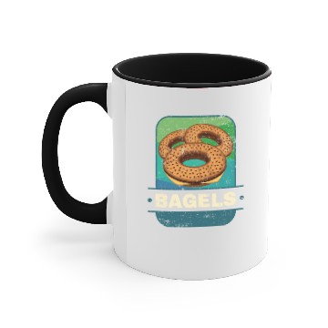 Discover bagel Accent Mugs