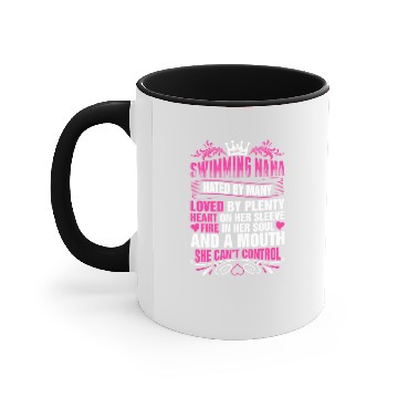 Discover Swimming Nana Loved By Plenty Accent Mugs