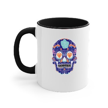 Discover Sugar Skull - Diamonds Skull Accent Mugs