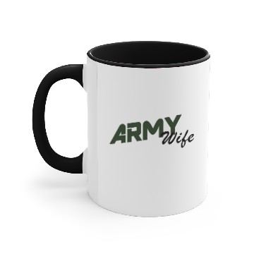 Discover Army Wife Accent Mugs