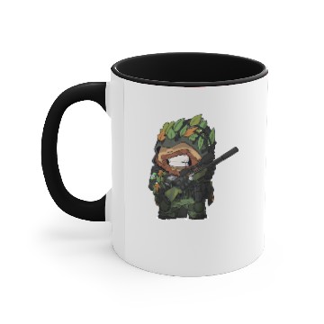 Discover Airsoft - Chibi sniper head Accent Mugs