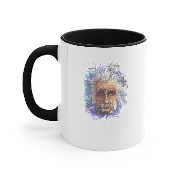Discover Messy Line :Albert Einstein Accent Mugs