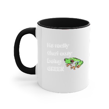 Discover be green frog rain forest eco friendly earth vegan Accent Mugs