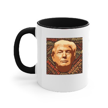 Discover anti trump Accent Mugs