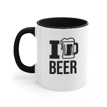 Discover I love Beer! Accent Mugs
