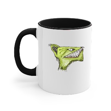 Discover Werewolf Head Creepy Drawing Accent Mugs