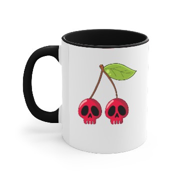 Discover Cherry skull Accent Mugs