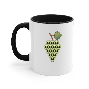 Discover Grape skull Accent Mugs