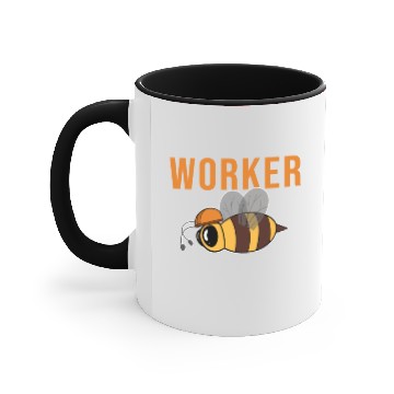 Discover Funny Bug Lover Worker Bee Comical Accent Mugs