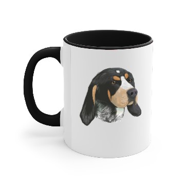 Discover Bluetick Coonhound Dog Accent Mugs