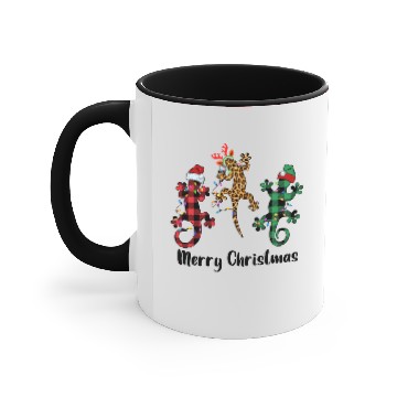 Discover Gecko Reptile Christmas Accent Mugs