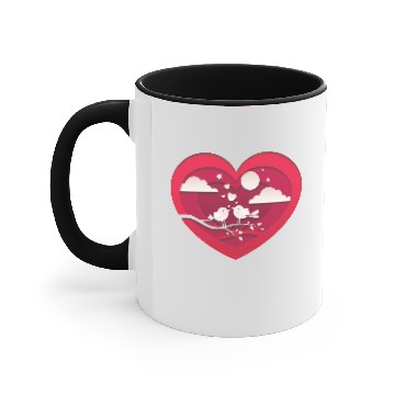 Discover love bird Accent Mugs