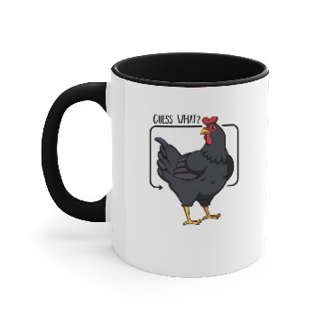 Discover Guess What Chicken Butt Accent Mugs