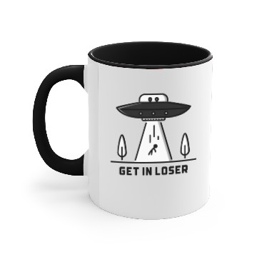 Discover GET IN LOSER Accent Mugs