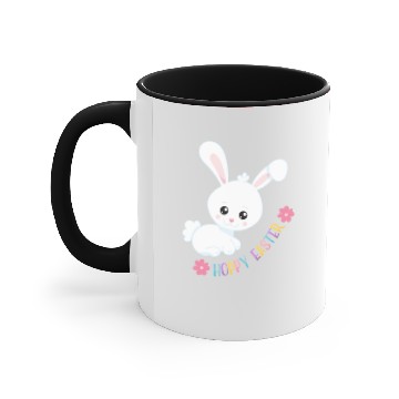 Discover Kids Easter Hoppy Easter Bunny White Bunny Accent Mugs