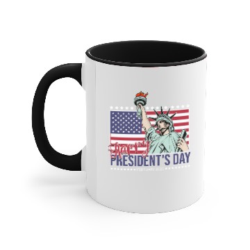 Discover Presidents day Liberty Accent Mugs