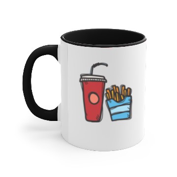 Discover French fries and soda Accent Mugs