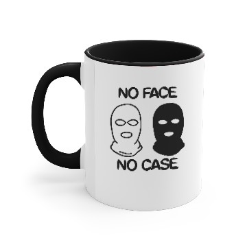 Discover no face no case Accent Mugs