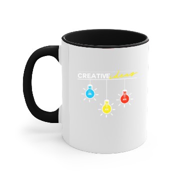Discover Creative ideas, light bulb - great gift idea Accent Mugs