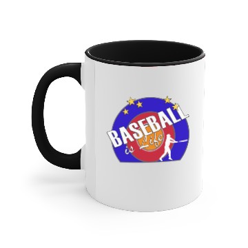 Discover BASEBALL is Life Accent Mugs